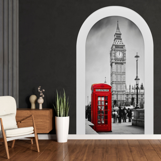 Adesivo Murale - Illusione ottica - Arco - Londra