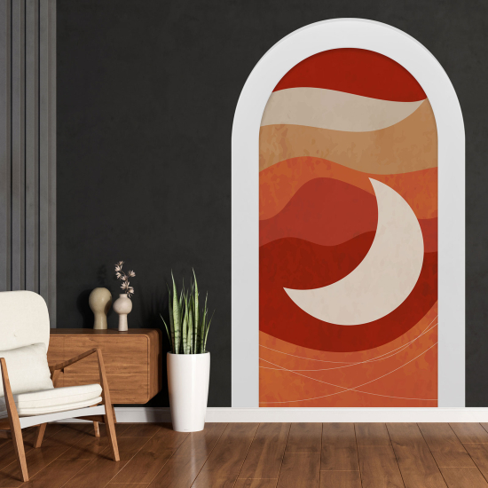 Adesivo Murale - Illusione ottica - Arco - Luna Boho