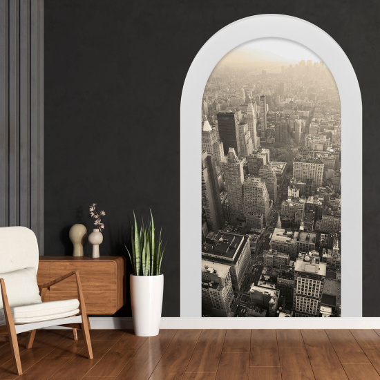 Adesivo Murale - Illusione ottica - Arco - New York