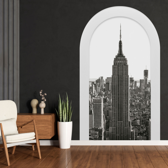 Adesivo Murale - Illusione ottica - Arco - New York