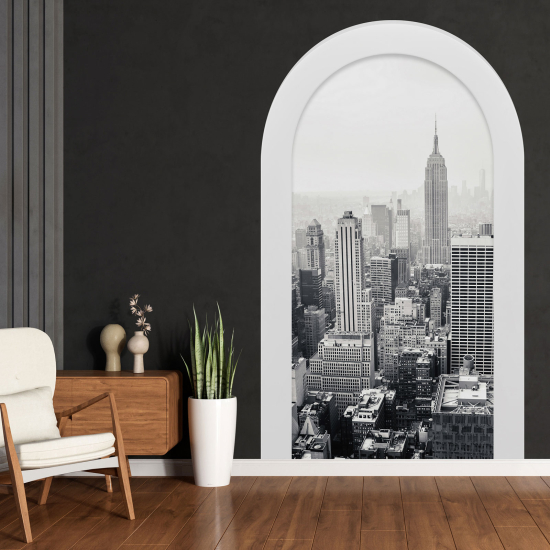 Adesivo Murale - Illusione ottica - Arco - New York