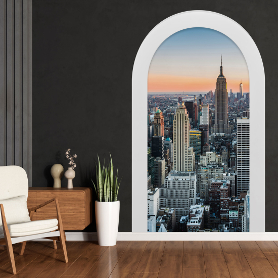 Adesivo Murale - Illusione ottica - Arco - New York