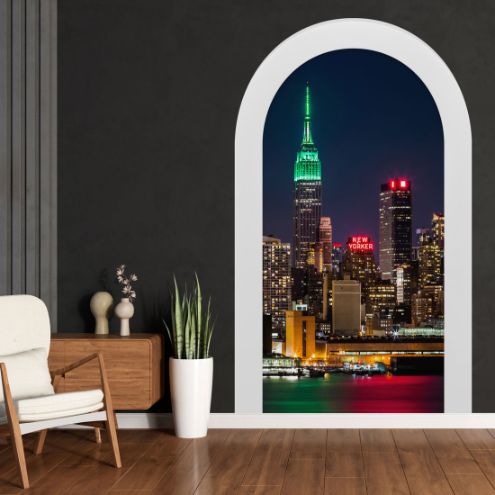 Adesivo Murale - Illusione ottica - Arco - New York