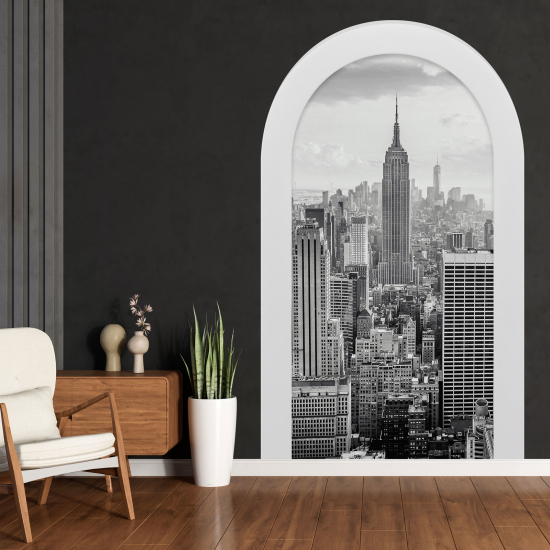 Adesivo Murale - Illusione ottica - Arco - New York