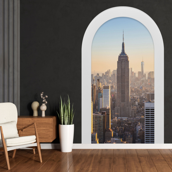 Adesivo Murale - Illusione ottica - Arco - New York