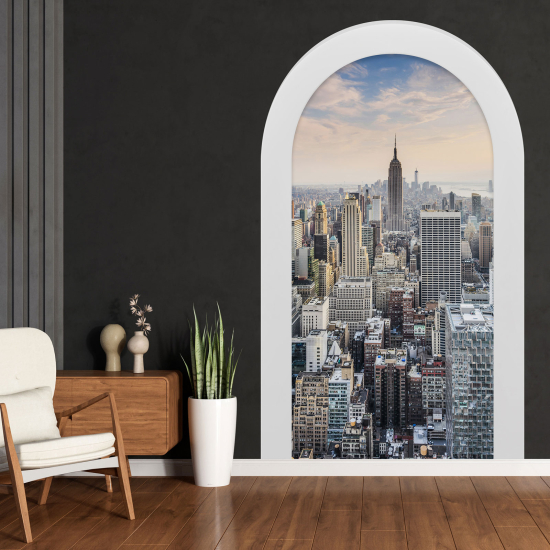 Adesivo Murale - Illusione ottica - Arco - New York