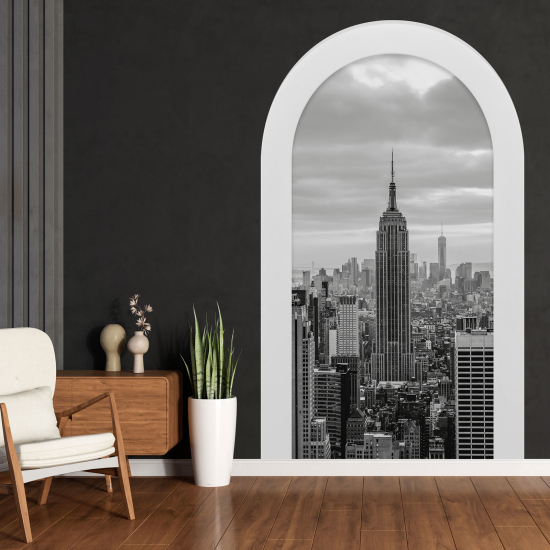 Adesivo Murale - Illusione ottica - Arco - New York
