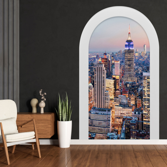Adesivo Murale - Illusione ottica - Arco - New York