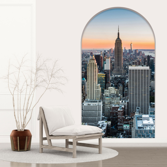 Adesivo Murale - Illusione ottica - Arco - New York