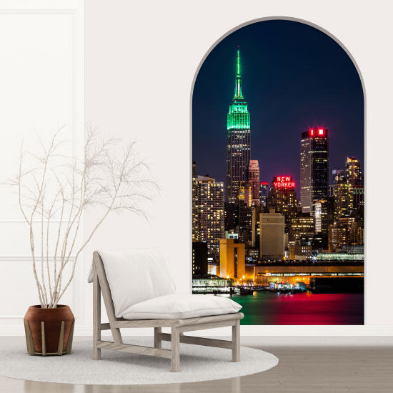 Adesivo Murale - Illusione ottica - Arco - New York