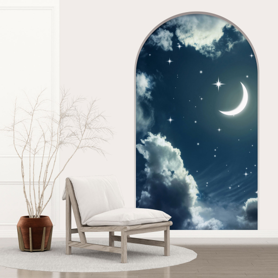 Adesivo Murale - Illusione ottica - Arco - Notte