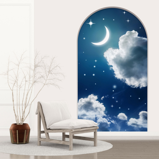 Adesivo Murale - Illusione ottica - Arco - Notte
