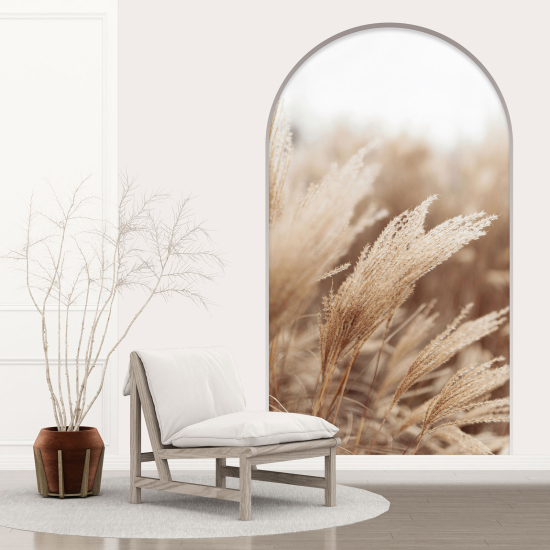 Adesivo Murale - Illusione ottica - Arco - Pampas