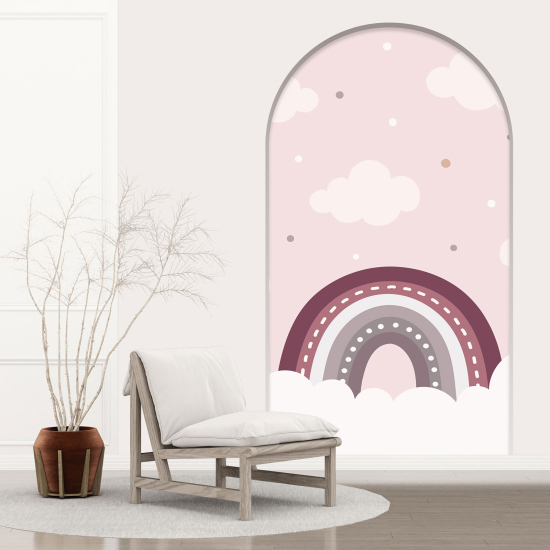 Adesivo Murale - Illusione ottica - Arco per Bambini - Arcobaleno
