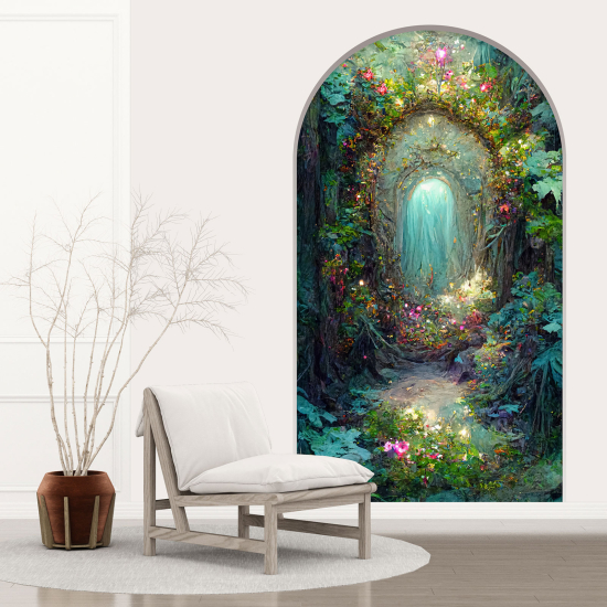 Adesivo Murale - Illusione ottica - Arco per Bambini - Portale Magico