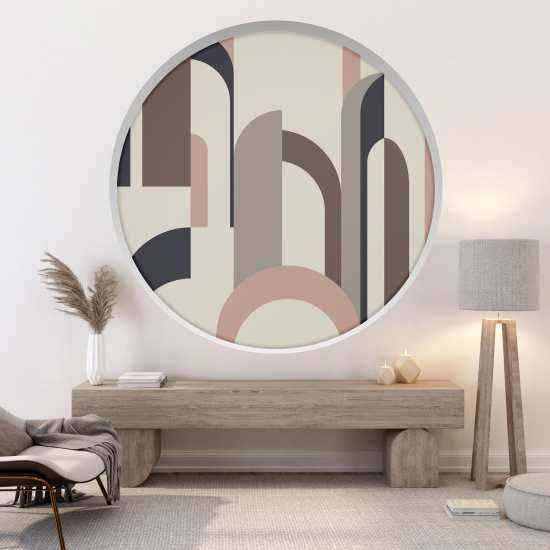 Adesivo Murale - Illusione ottica - Arco rotondo - Arches Design