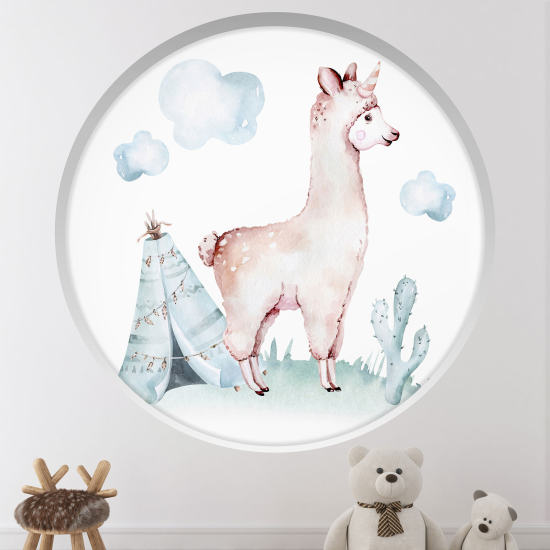 Adesivo Murale - Illusione ottica - Arco rotondo per Bambini - Lama