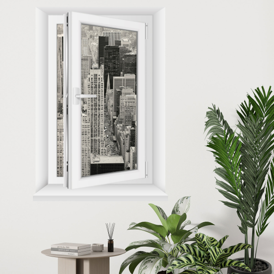 Adesivo Murale - Illusione ottica - Finestra - New York