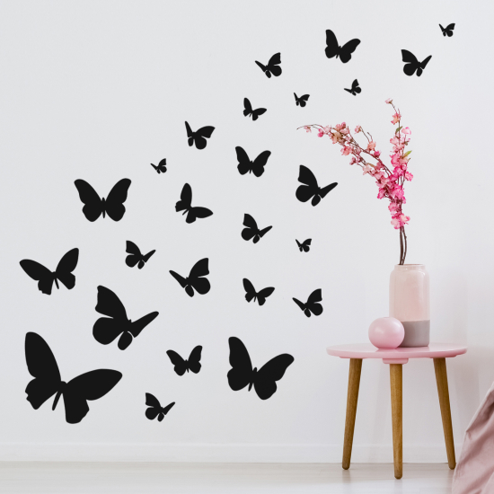 Adesivo Murale - Kit 25 Farfalle