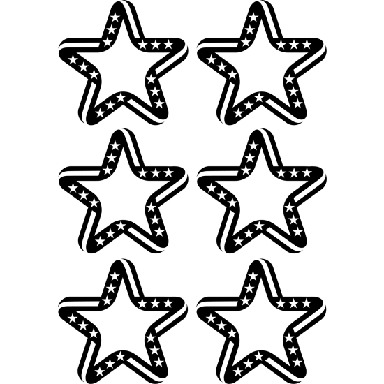 Adesivo Murale - Kit 6 Stelle