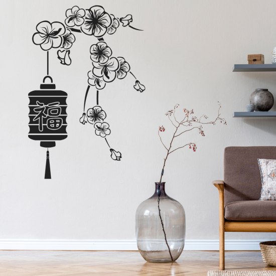 Adesivo Murale - Lampione Sakura