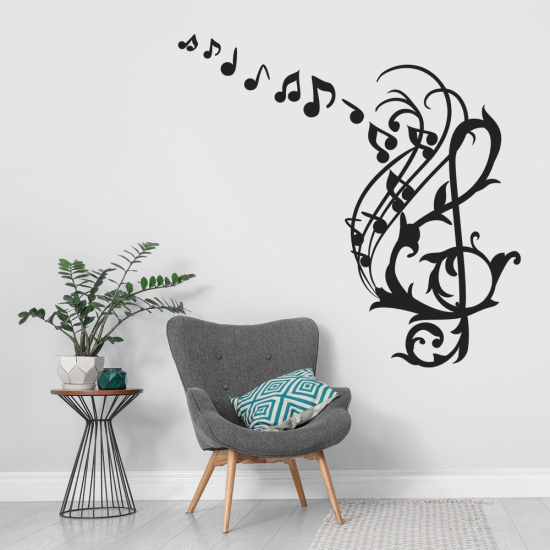 Adesivo Murale - Note musicali
