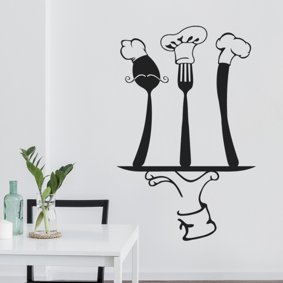 Adesivo Murale - Piatto da cucina