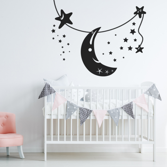 Adesivo Murale - Stelle Luna