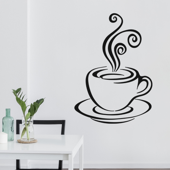 Adesivo Murale - Tazza da caffè