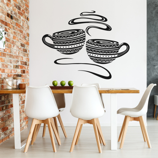 Adesivo Murale - Tazze da caffè