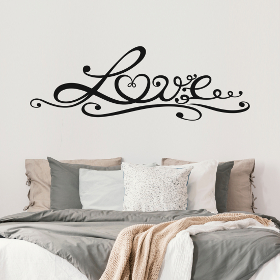 Adesivo Murale - Testiera Love