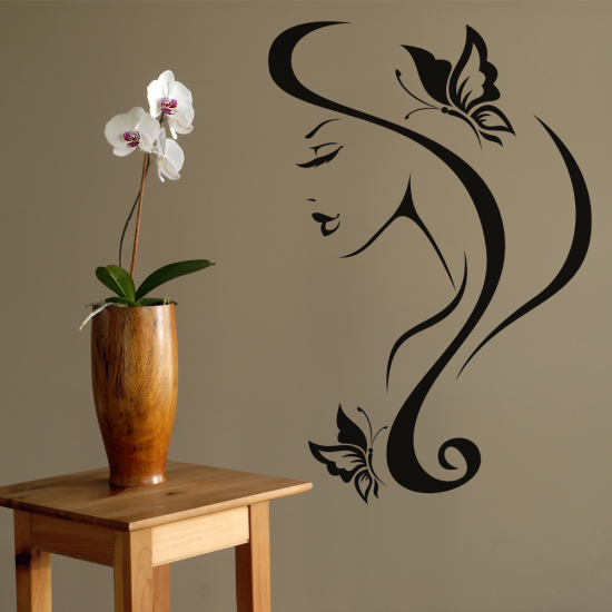 Adesivo Murale - Viso Farfalle