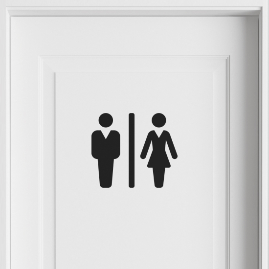 Adesivo Murale - WC