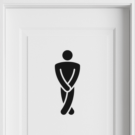 Adesivo Murale - WC Uomo