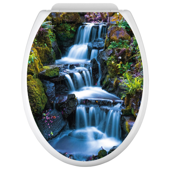Adesivo per copriwater - WC - Cascate