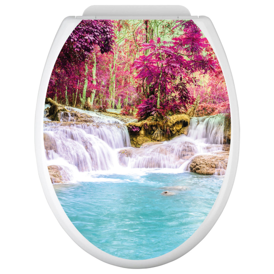 Adesivo per copriwater - WC - Cascate