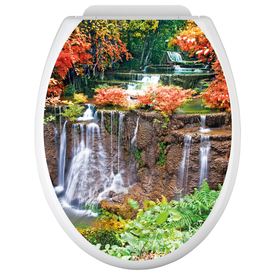 Adesivo per copriwater - WC - Cascate