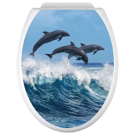 Adesivo per copriwater - WC - Delfini
