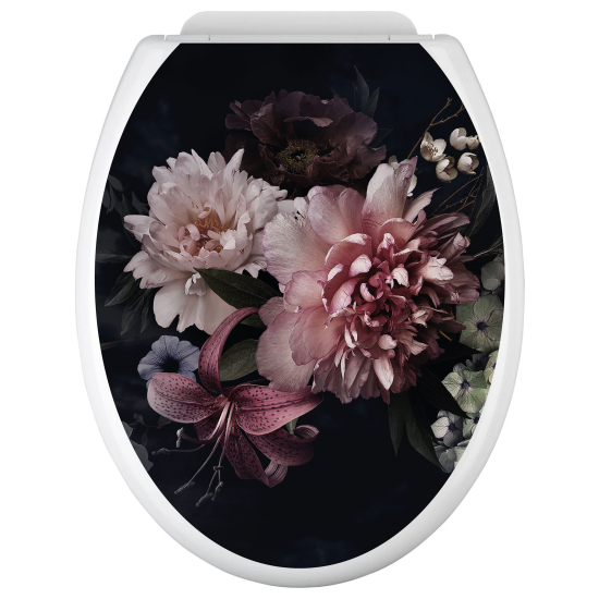 Adesivo per copriwater - WC - Fiori