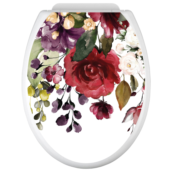 Adesivo per copriwater - WC - Fiori