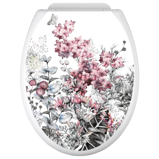 Adesivo per copriwater - WC - Fiori