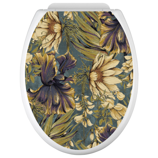 Adesivo per copriwater - WC - Fiori