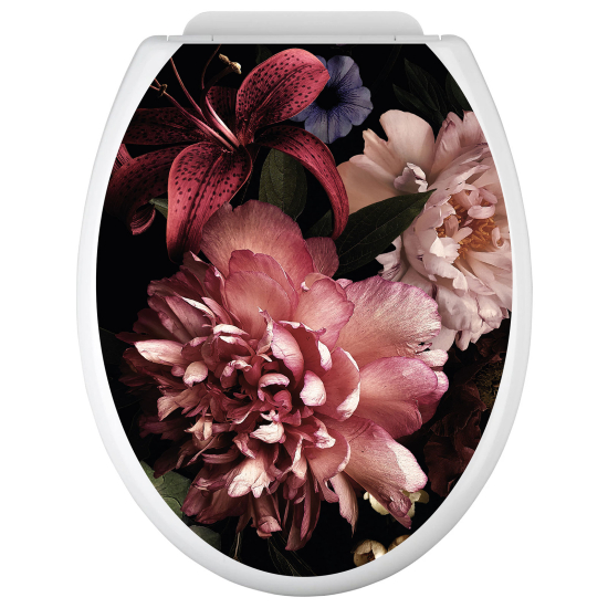 Adesivo per copriwater - WC - Fiori