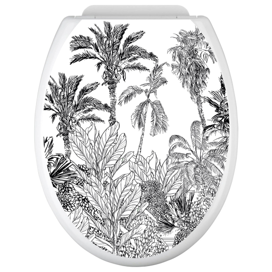 Adesivo per copriwater - WC - Foresta tropicale