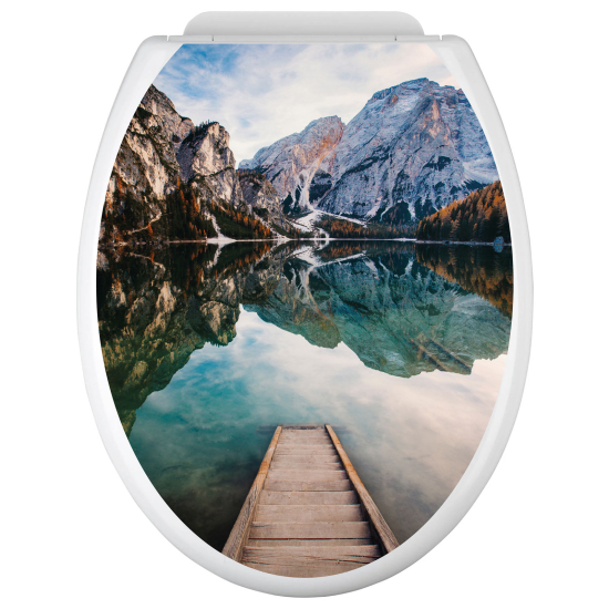 Adesivo per copriwater - WC - Lago Montagne