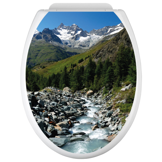 Adesivo per copriwater - WC - Montagne