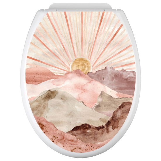 Adesivo per copriwater - WC - Paesaggio Boho