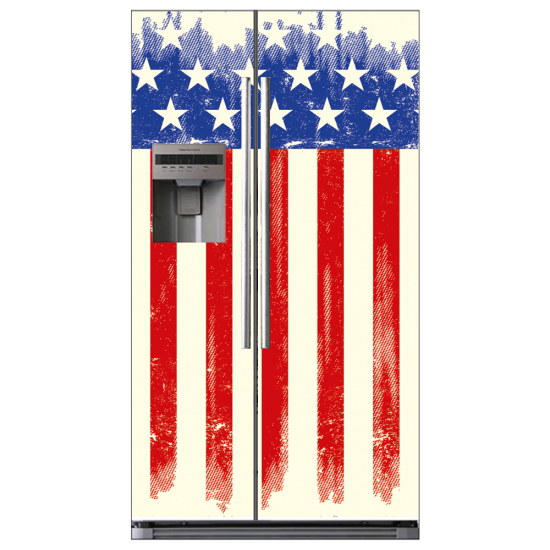 Adesivo per frigo americano - Bandiera USA