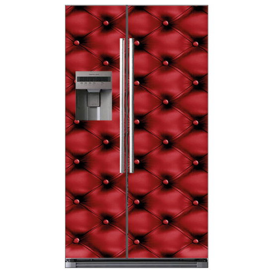Adesivo per frigo americano - Bottoni capitonné
