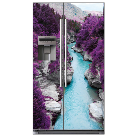 Adesivo per frigo americano - Fiume
